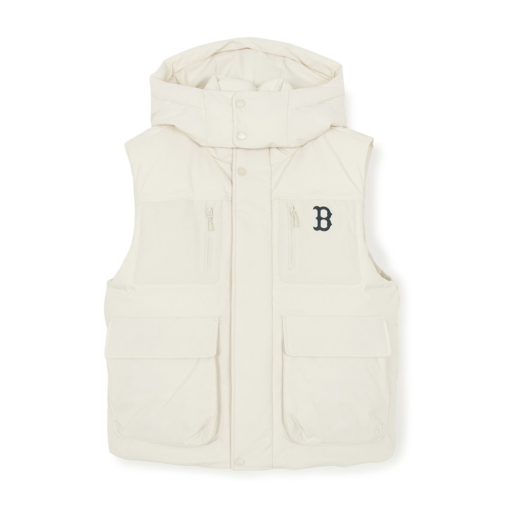 MLB Korea MLB Gofcore 連帽羽絨背心 波士頓紅襪隊 (3ADVB0256-43CRD)｜游