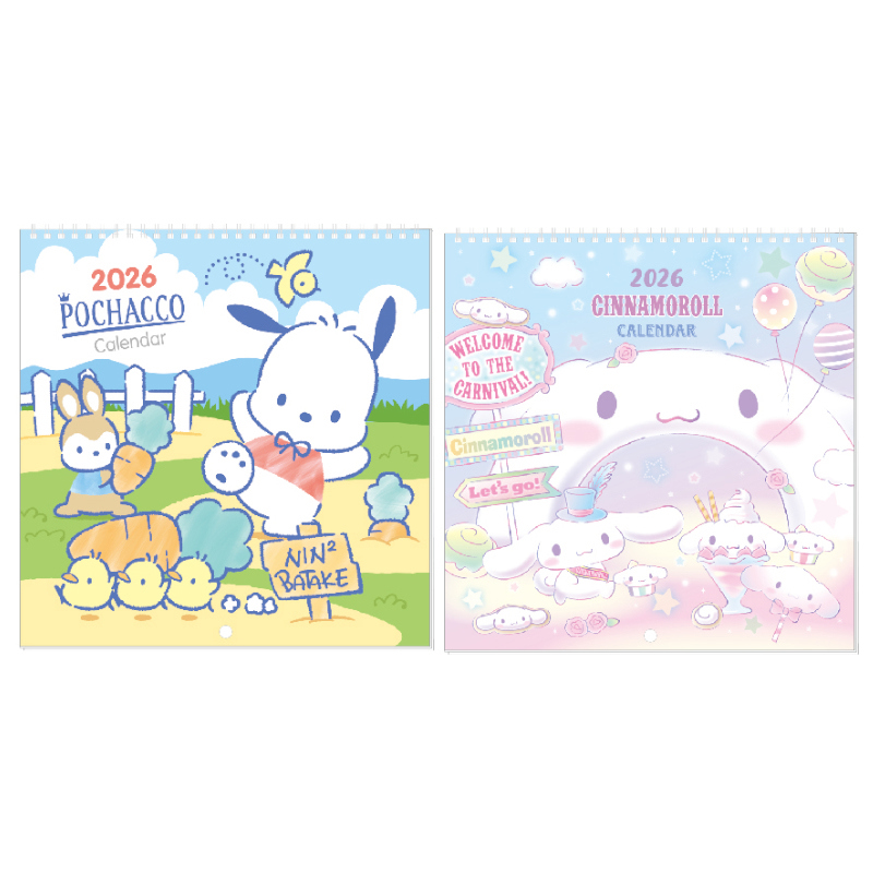 三麗鷗 2026年 掛曆 12K-帕恰狗/大耳狗
