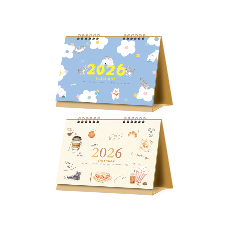2026年 三角桌曆 25K-狗與貓/生活系列
