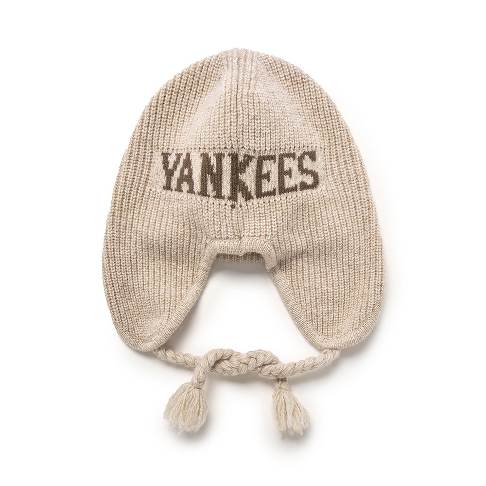 MLB 遮耳針織毛帽 護耳毛帽 Varsity系列 紐約洋基隊 (3ABNV0356-50CRS)