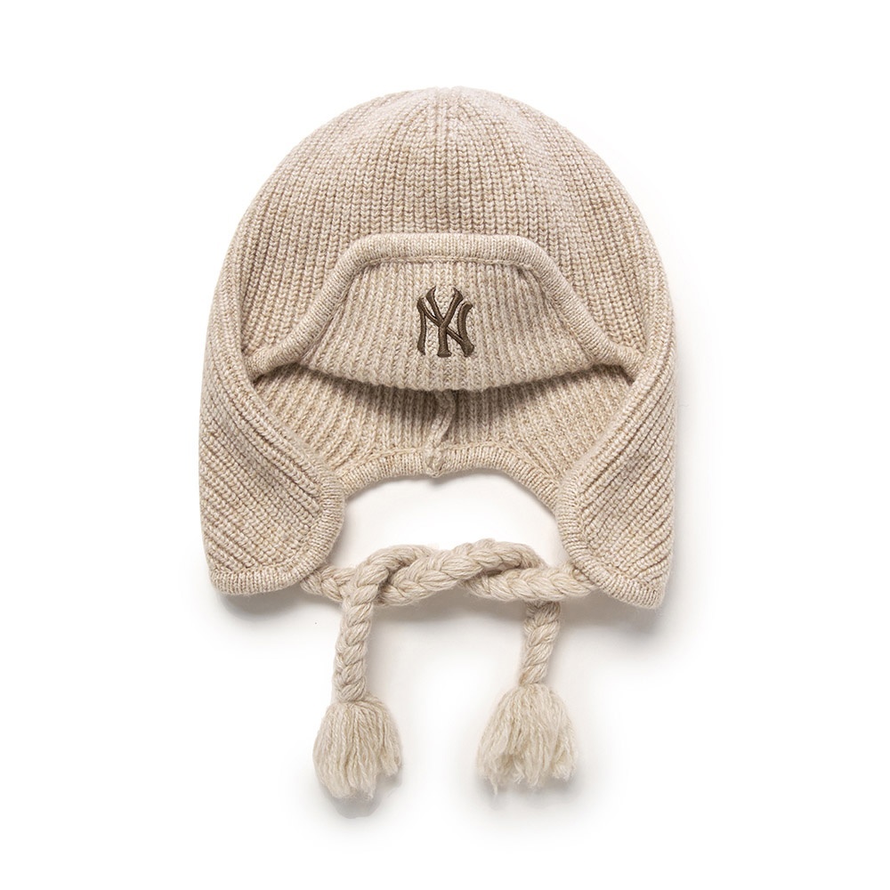 MLB 遮耳針織毛帽 護耳毛帽 Varsity系列 紐約洋基隊 (3ABNV0356-50CRS)