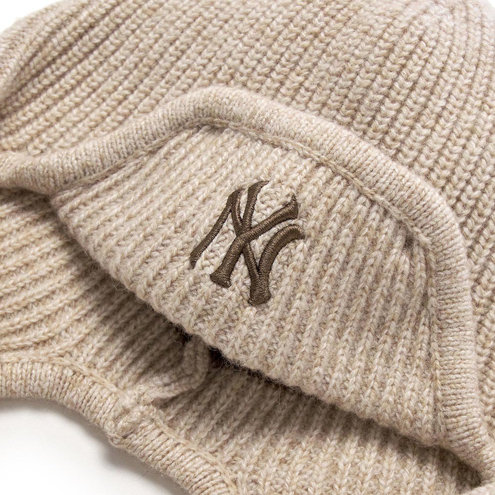 MLB 遮耳針織毛帽 護耳毛帽 Varsity系列 紐約洋基隊 (3ABNV0356-50CRS)