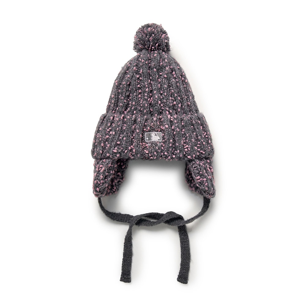 MLB 遮耳針織毛帽 護耳毛帽 洛杉磯道奇隊 (3ABNV1056-07CGS)