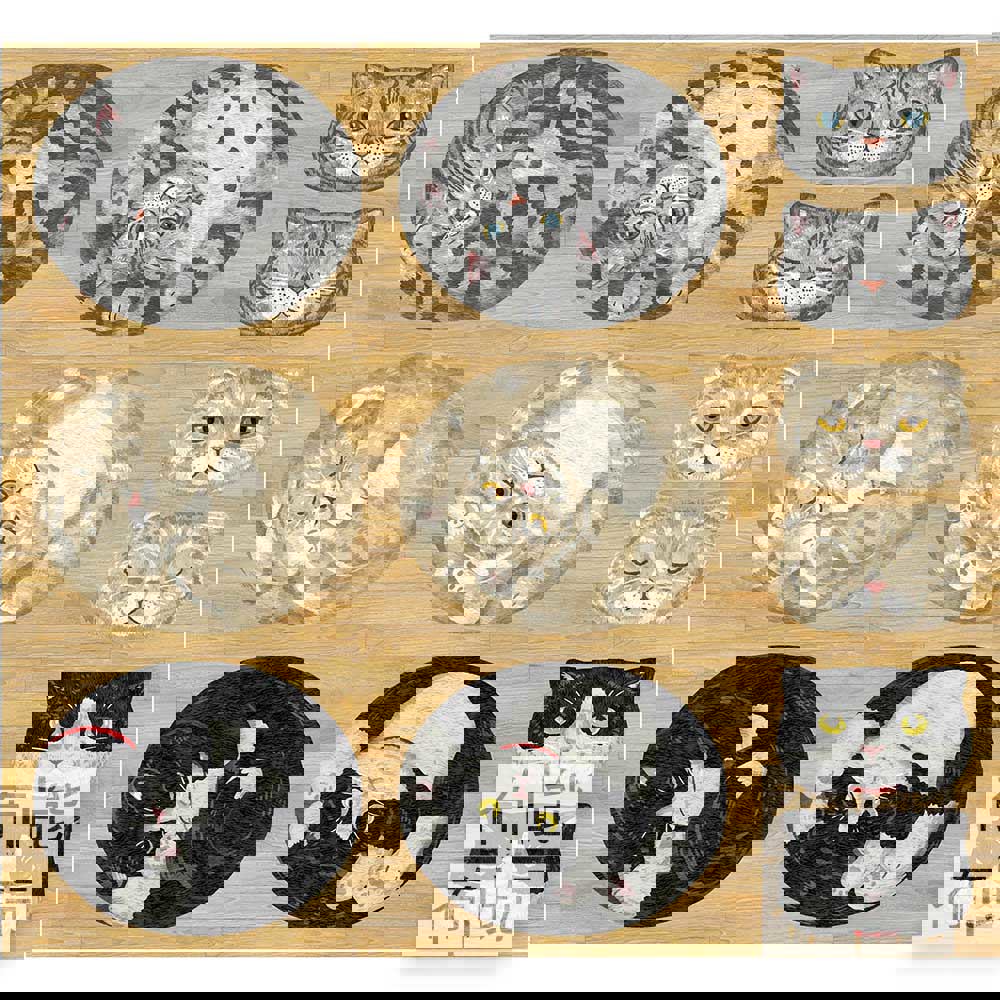 【挑戰最低價】KOKKA 圓滾滾動物數位印刷棉片布 YGA-76050-1A(片)