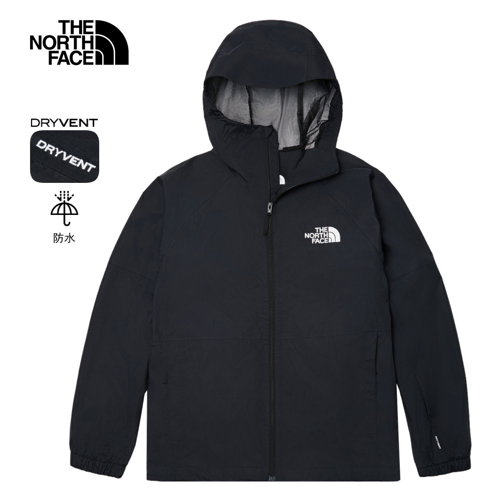 The North Face 男款黑色DRYVENT防水衝鋒衣｜82VM4H0－飛揚運動商城