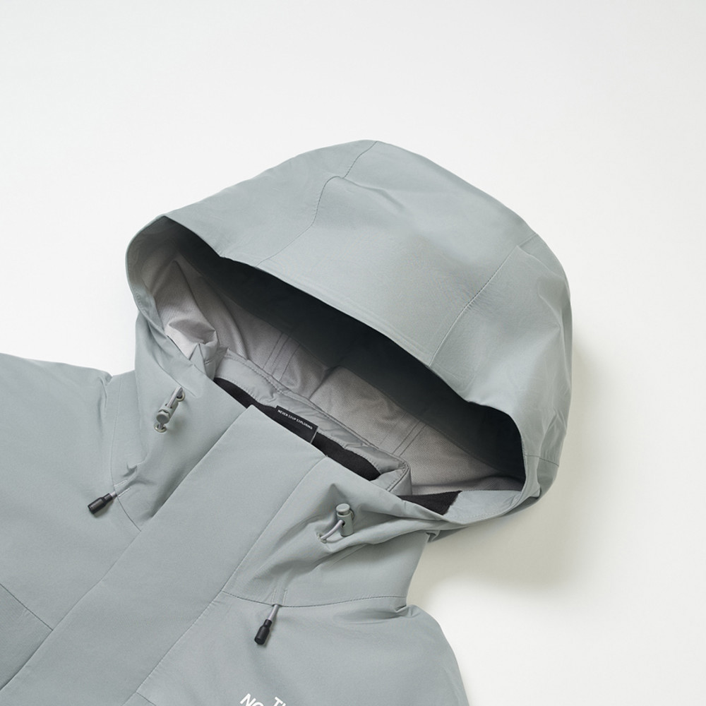 男款灰色FUTURELIGHT防水納米殼羽絨內裡三合一外套｜89ZMH5F