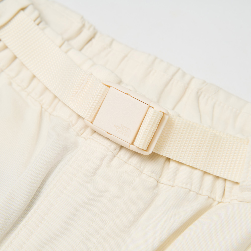 女款米白色休閒長褲｜8DGMQLI