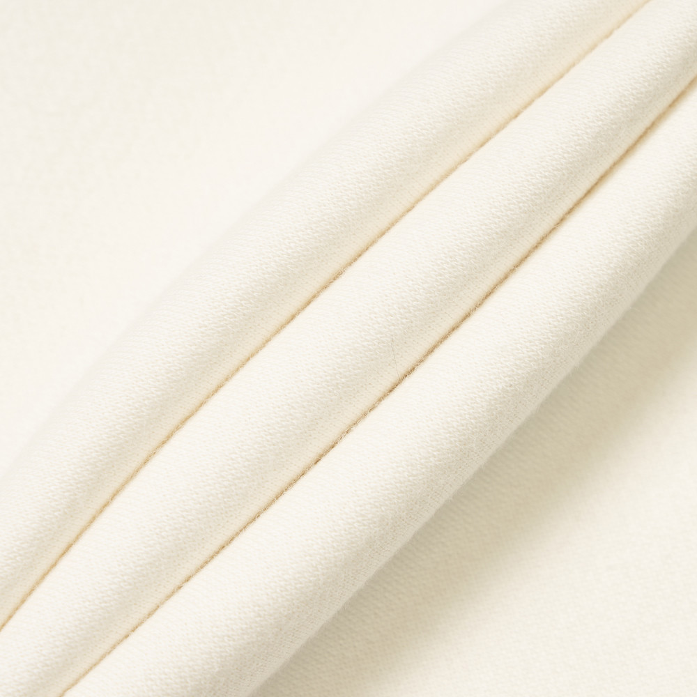 女款米白色可愛品牌LOGO長袖帽T｜8F0DQLI