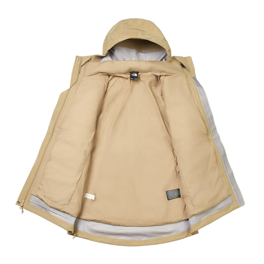 女款卡其色FUTURELIGHT防水納米殼羽絨內裡三合一外套｜8EQQLK5