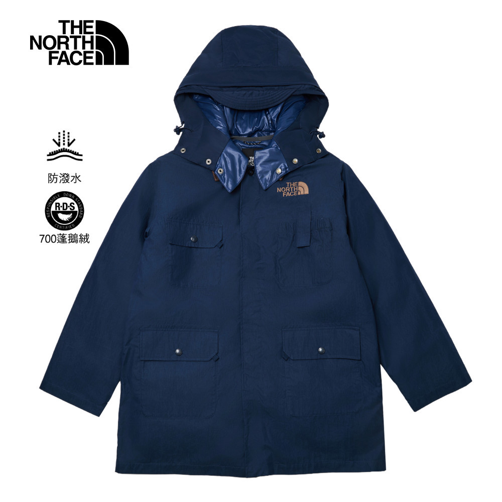 UE男款藍色DWR防潑水羽絨內裡三合一外套｜8E1U8K2