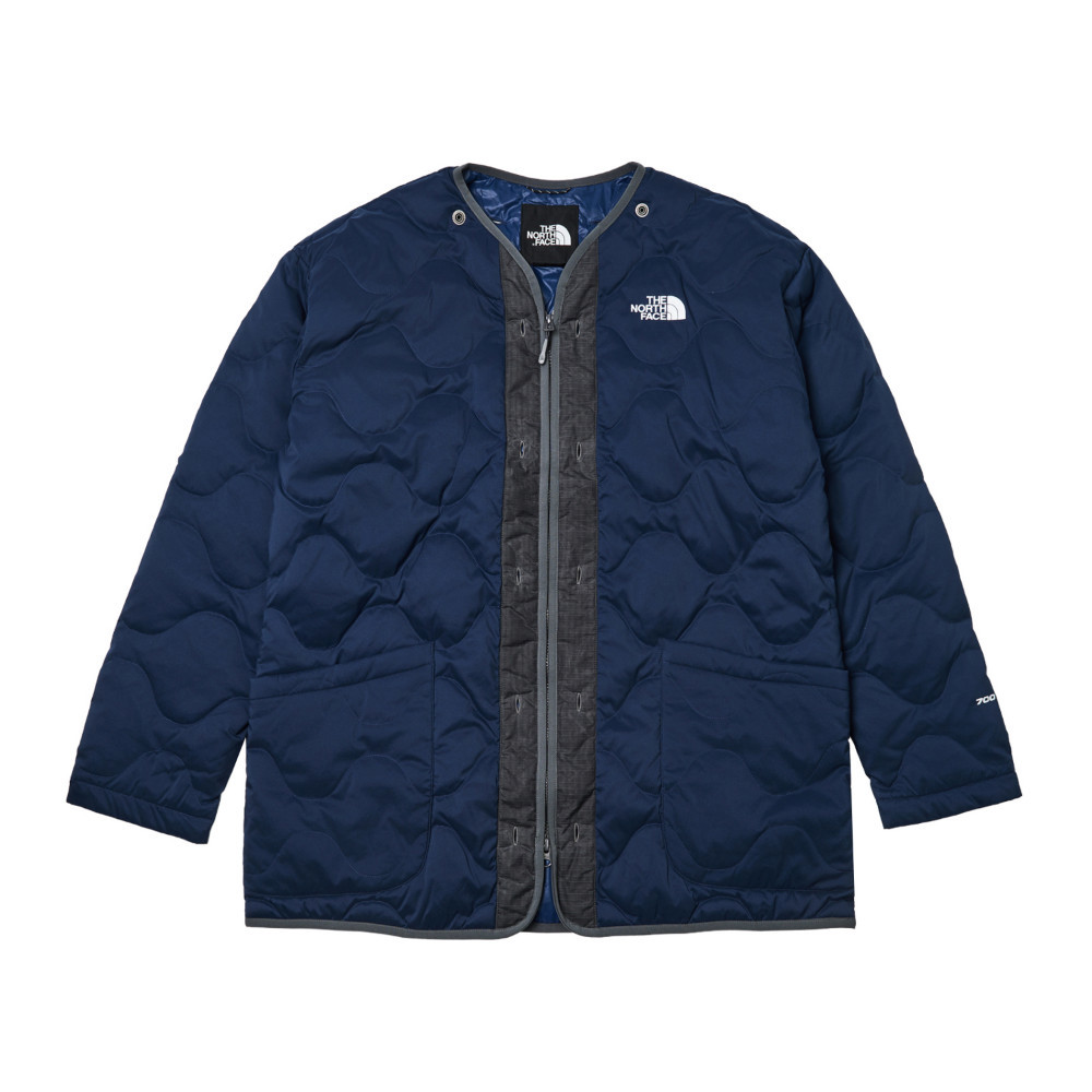 UE男款藍色DWR防潑水羽絨內裡三合一外套｜8E1U8K2