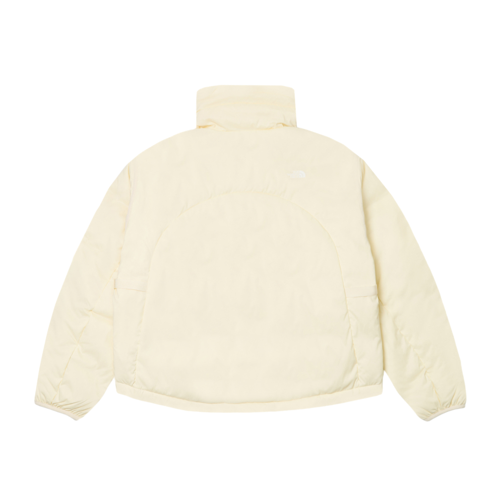 UE女款米白色DWR防潑水羽絨外套｜8E29QLI