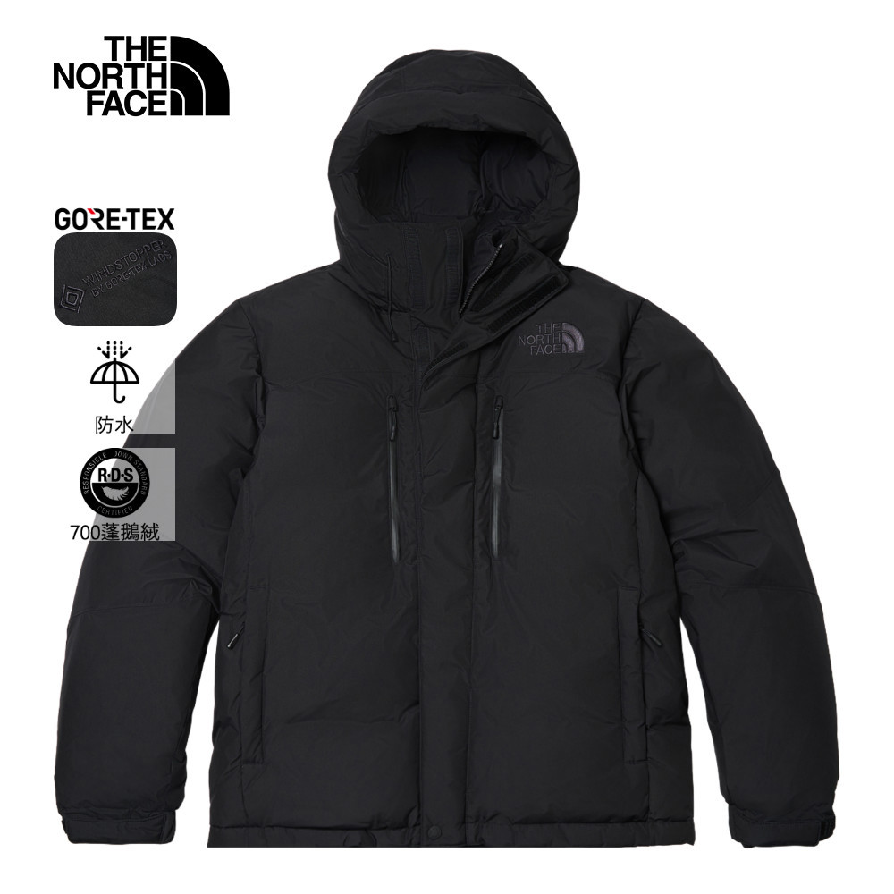 經典ICON男女款黑色GTX專業防水羽絨外套｜8CG5JK3