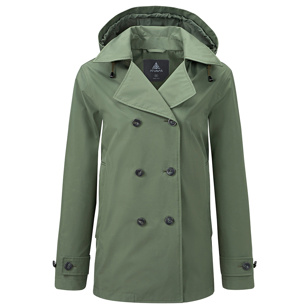 女款GORE-TEX 2L都會單件式防水外套(A1GT2516W霧綠/防水/防風/透氣/旅遊/風衣外套)