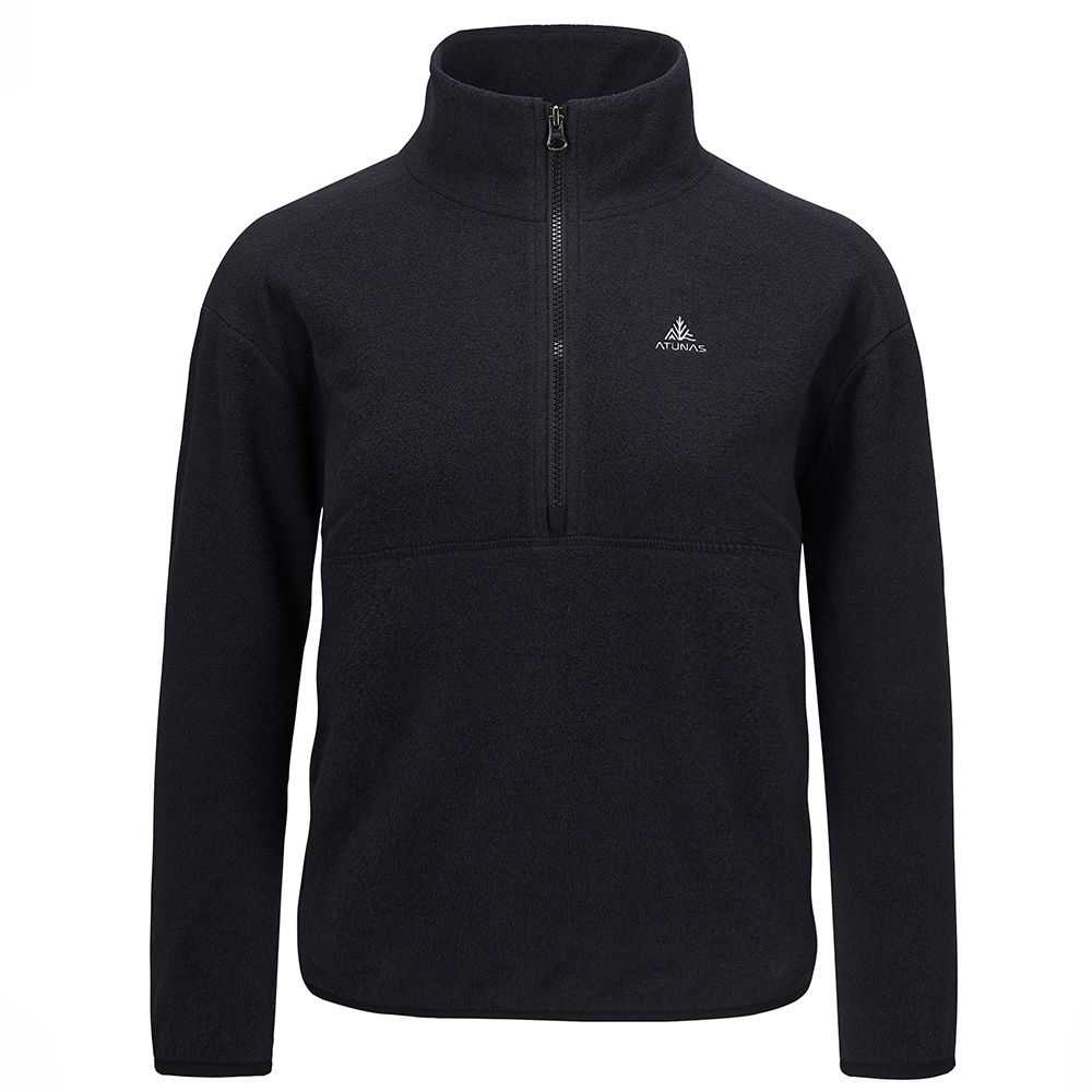 女款SOLAR-FLEECE保暖拉鍊衫/刷毛保暖衫(A1PS2559W黑/刷毛保暖/都會休閒)