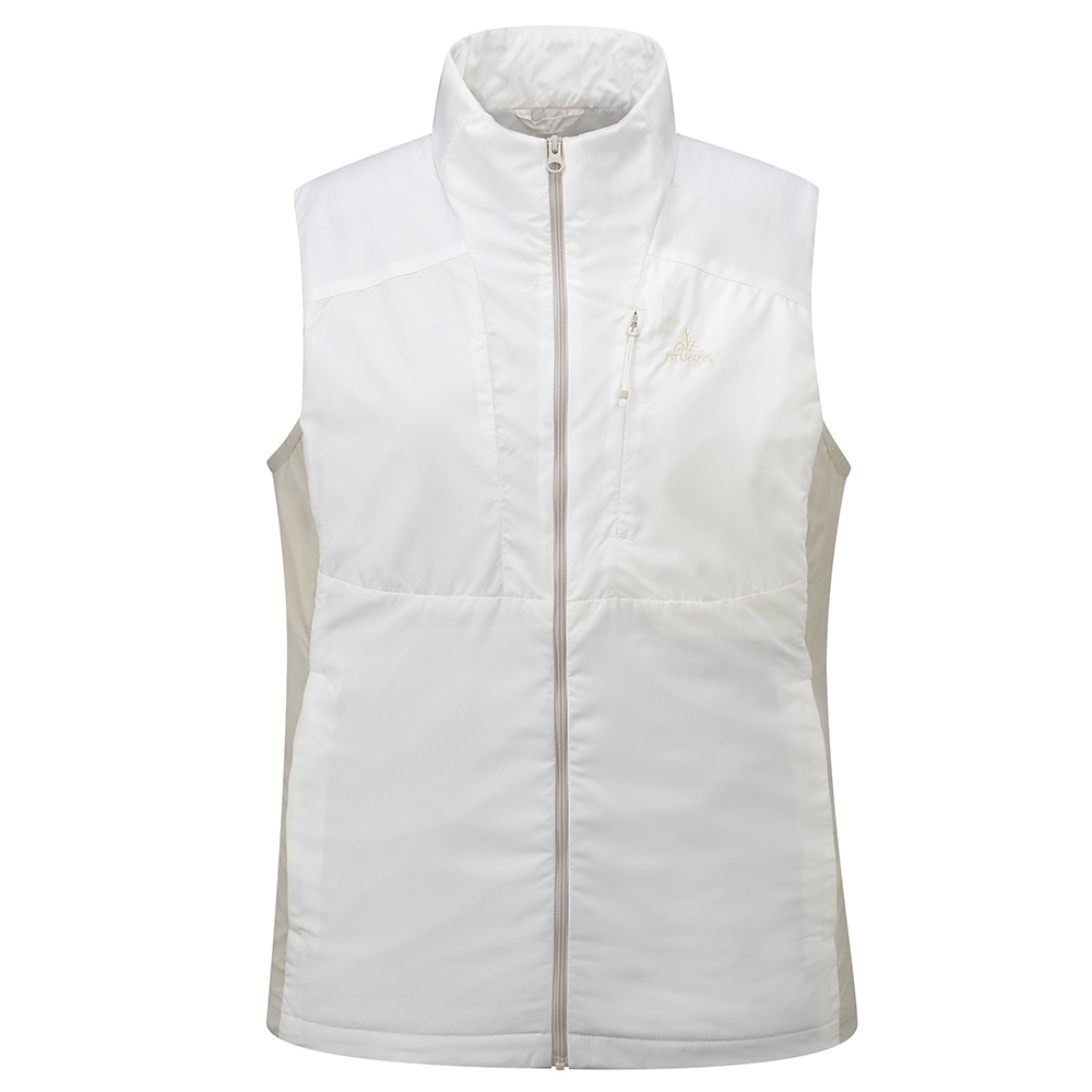 女款石墨烯微暖輕量背心(A1VE2504W奶油白/石墨烯/保暖背心/樂遊戶外/保暖舒適)