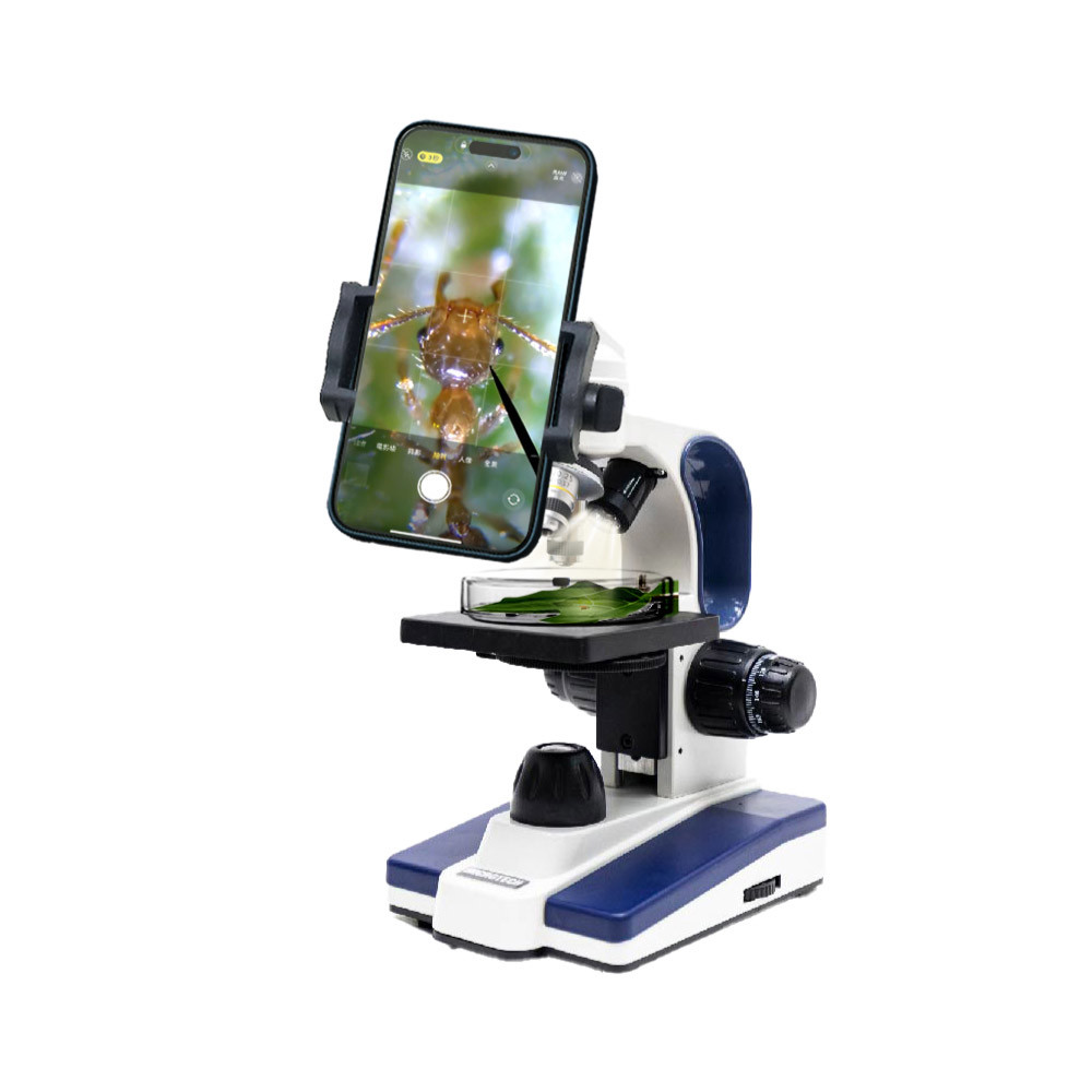 MICROTECH DN1500-UPN 多功能學生型生物顯微鏡+UPN-270手機架。買再送蓋玻片100片/1盒+載玻片50片/1盒。