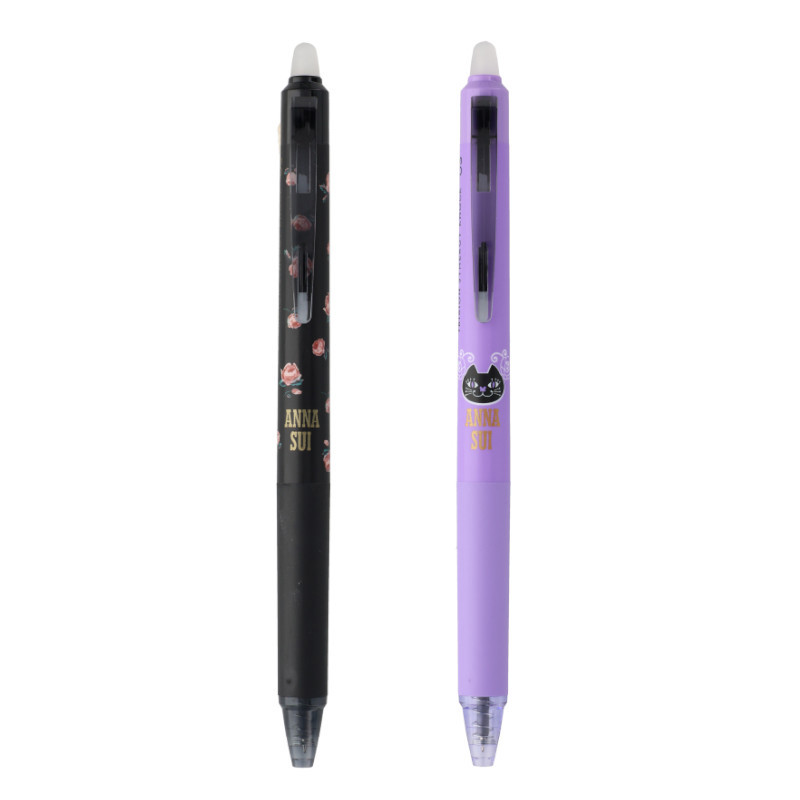 (限量)百樂PILOT x ANNA SUI 新極灰魔擦筆(0.3mm)-玫瑰花園/惡作劇貓