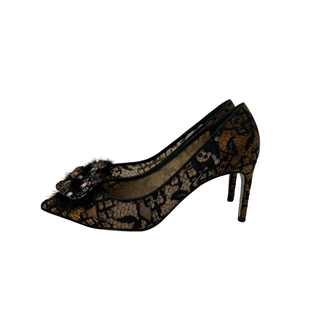 【微風廣場店】Rene Caovilla/淺口皮鞋/37/