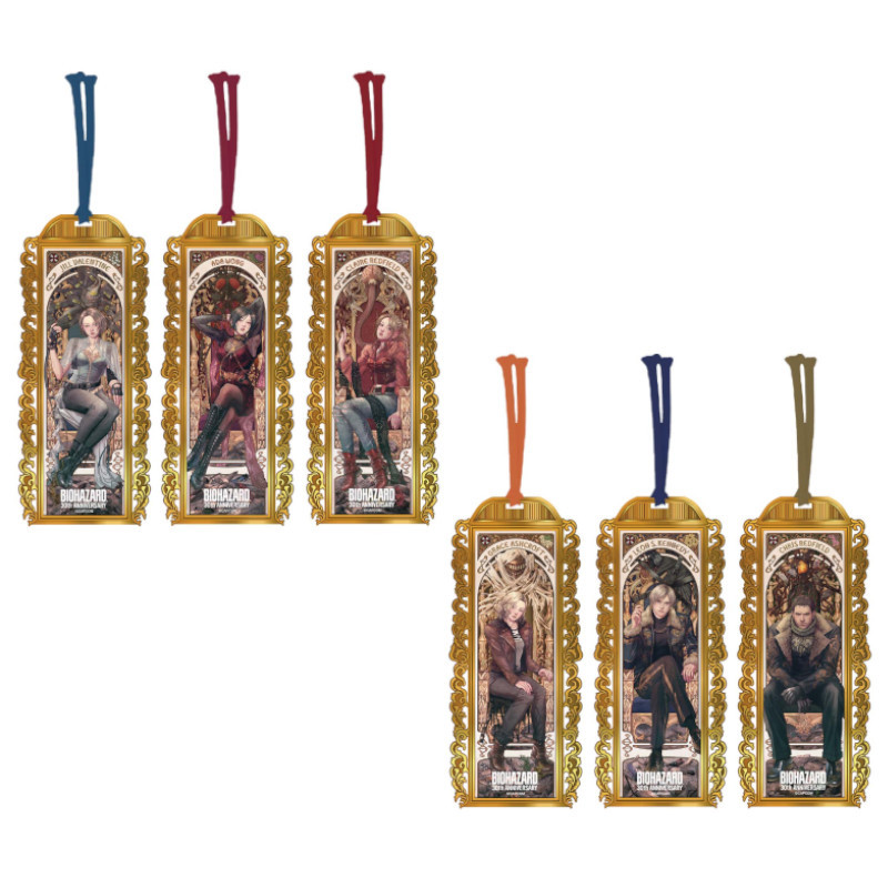 【CAPCOM】惡靈古堡 30週年 金屬書籤-里昂/克蕾兒/克里斯/吉兒/葛蕾斯/艾妲 -2026年-2月預定