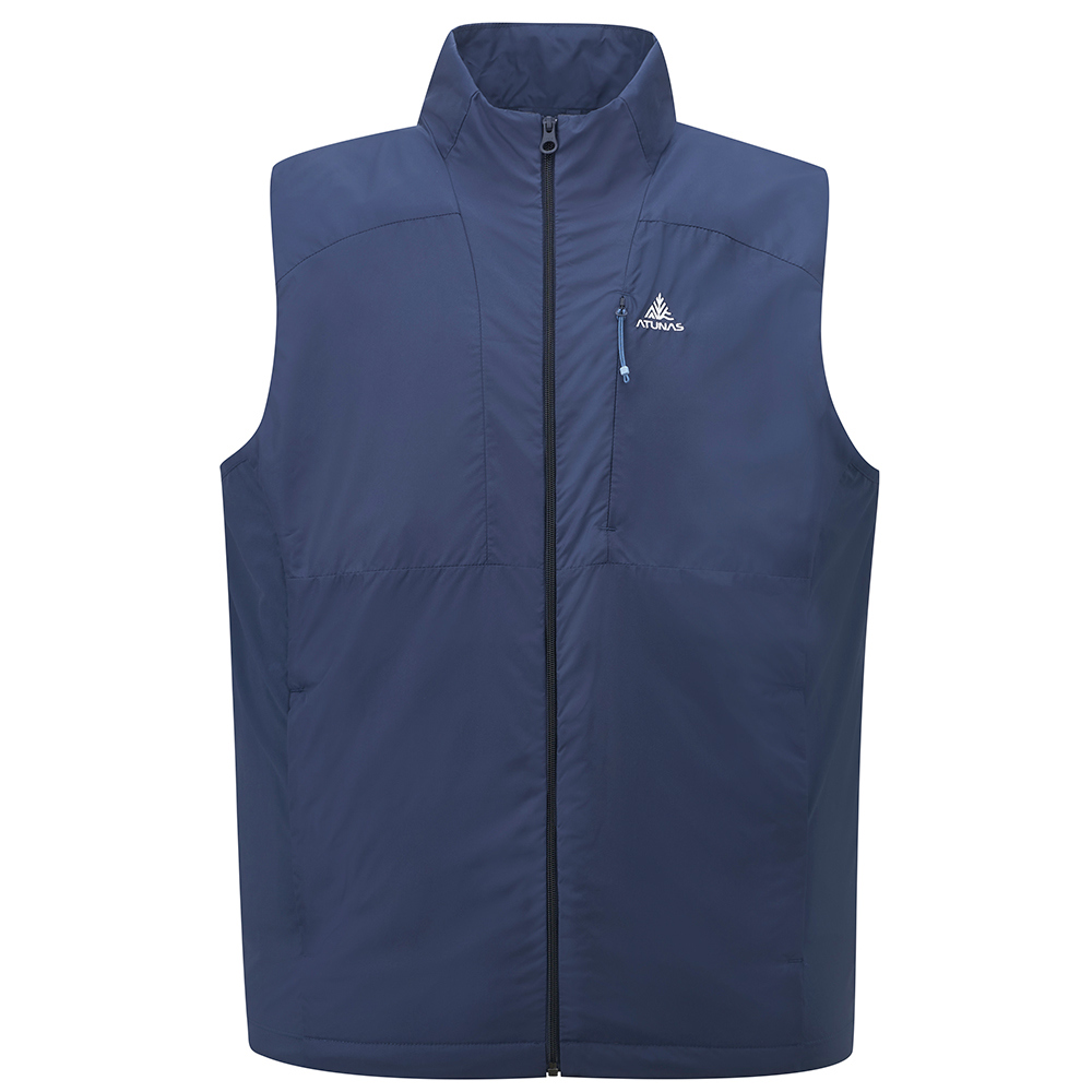 男款石墨烯微暖輕量背心(A1VE2503M深海藍/石墨烯/保暖背心/樂遊戶外/保暖舒適)