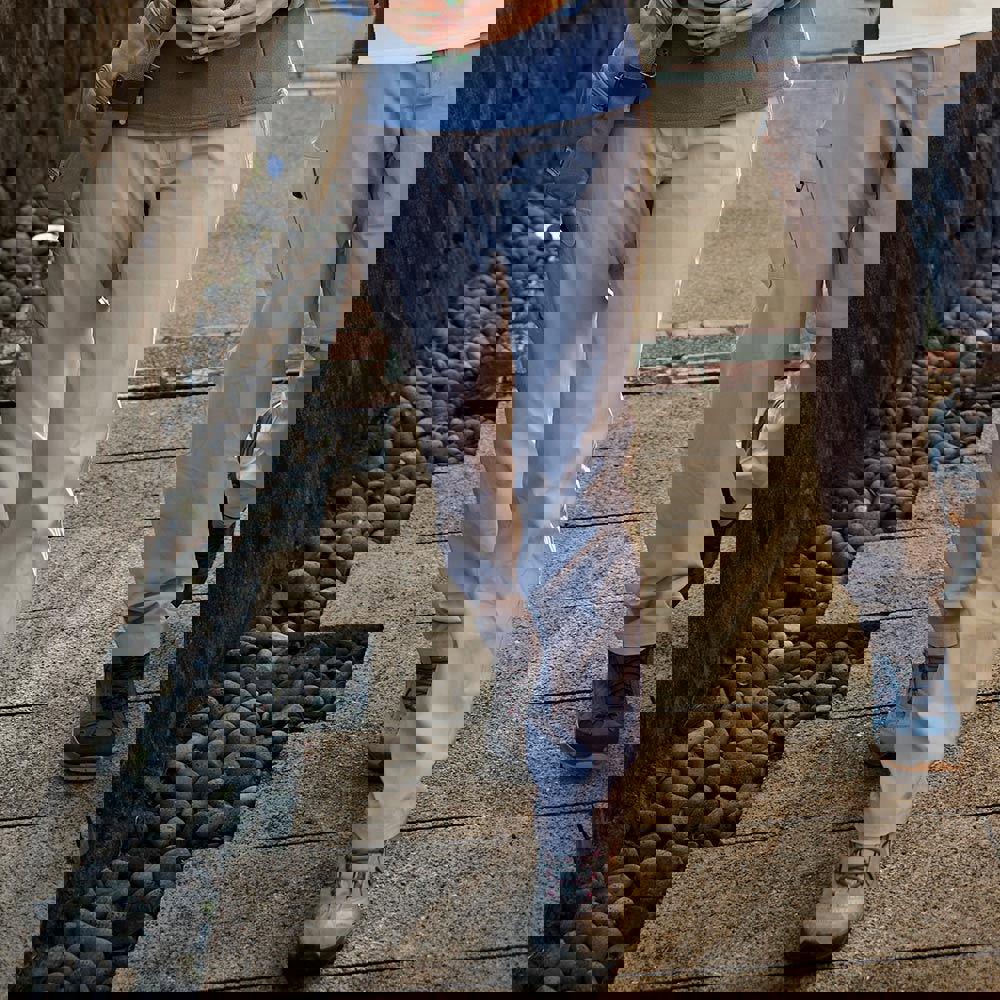 女款石墨烯防水保暖長褲(A1PA2536W藕灰/保暖褲/機能褲/刷毛褲)