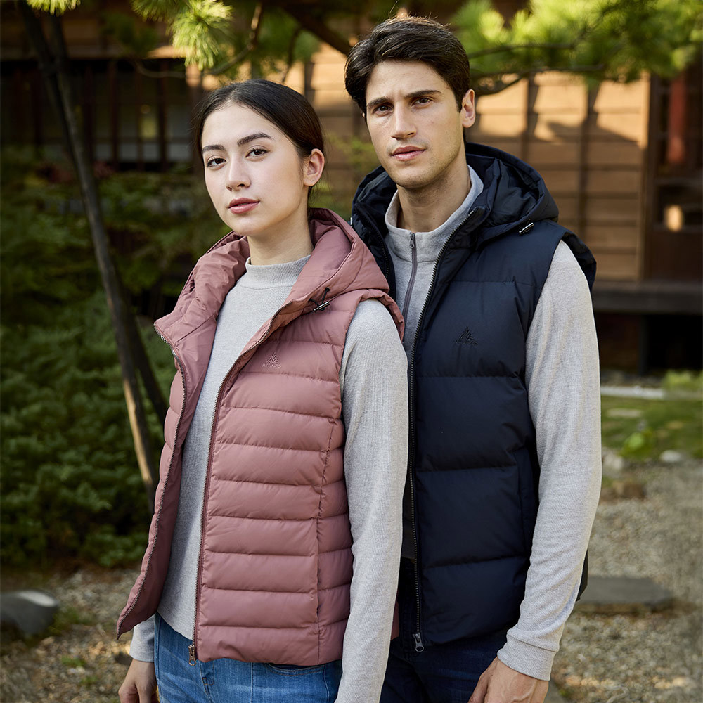 女款HEAT CORE蓄熱羽絨背心(A1VE2507W鮭魚粉/羽絨保暖/保暖背心/都會休閒/保暖舒適/禦寒商品)