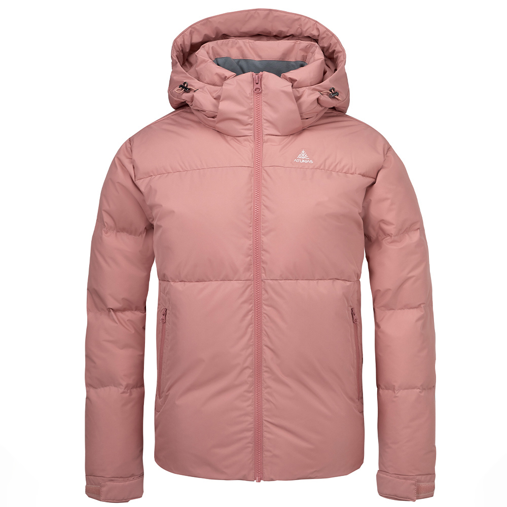 女款HEAT CORE蓄熱羽絨外套(A1GA2528W霧粉/保暖羽絨/保暖/抗潑水/都會休閒)