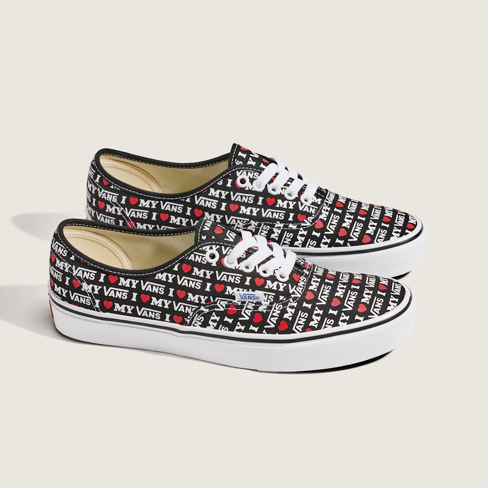 Authentic I Love My Vans 黑色滑板鞋