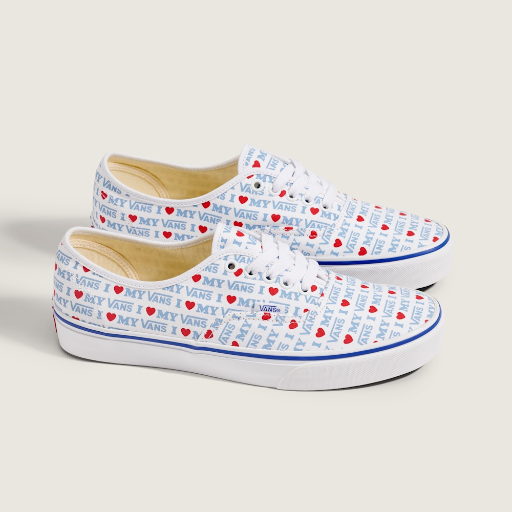 Authentic I Love My Vans 白色滑板鞋
