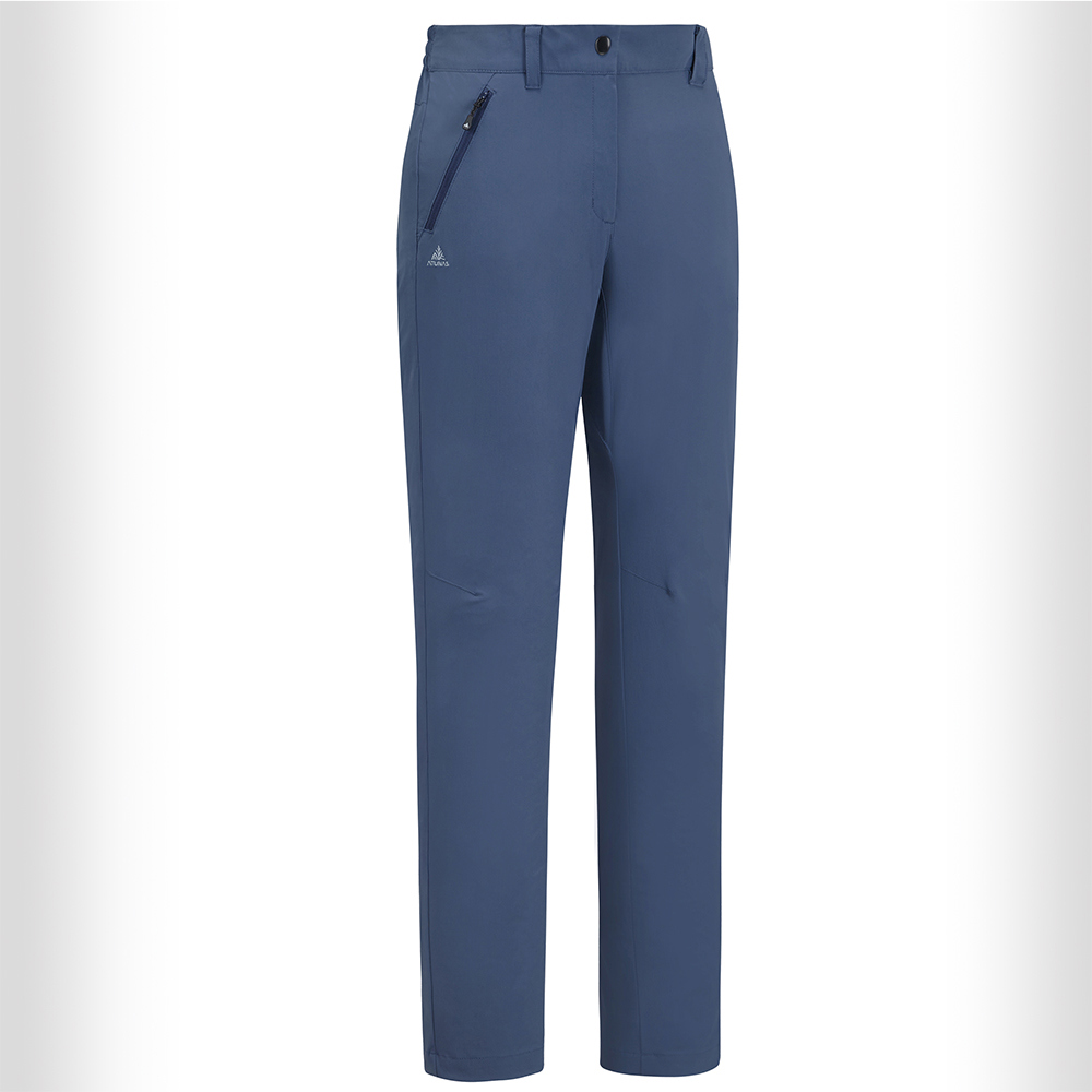 女款CORDURA透氣彈性長褲(A1PAGZ05W冷冽藍/登山機能褲/彈性長褲/抗UV/彈性/防潑水/專業登山)