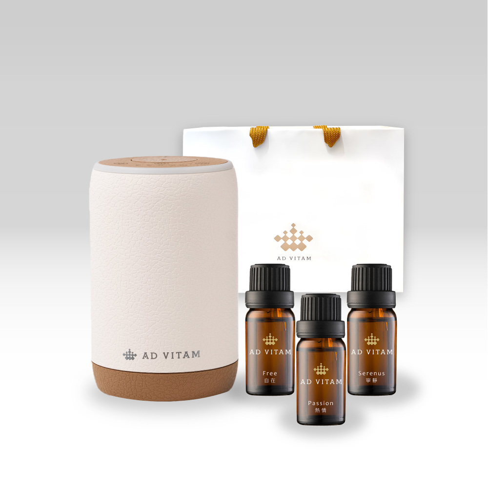 【暖冬祝福禮】心之光芒｜能量精油3入+純霧無線擴香儀