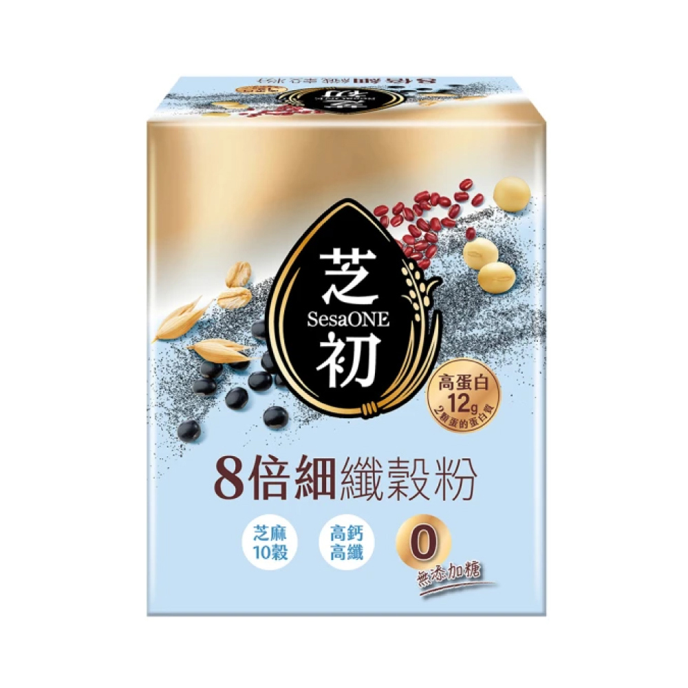 SesaONE 芝初 8倍細高蛋白纖穀粉-無添加糖 (25g/10包/盒)【杏一】