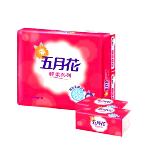永豐餘五月花 輕柔連續抽取式花紋衛生紙*1箱