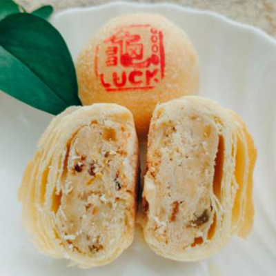 【白鵝山腳】好運連年組合B(桂花堅果、核棗松子各6入) 12入/盒 PW2542 (請備註到貨日)-廠商直送