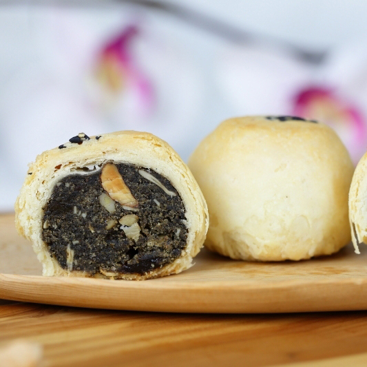 【白鵝山腳】酥皮經典組合C (牛肉酥、黑麻酥各6入)12入/盒 PW2553 (請備註到貨日)-廠商直送