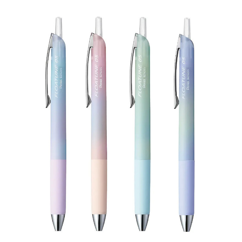 (限量)飛龍Pentel FLOATUNE 按壓式輕滑鋼珠筆(0.4/0.5)-薰衣草/夏日橘/濱海藍/煙霧紫