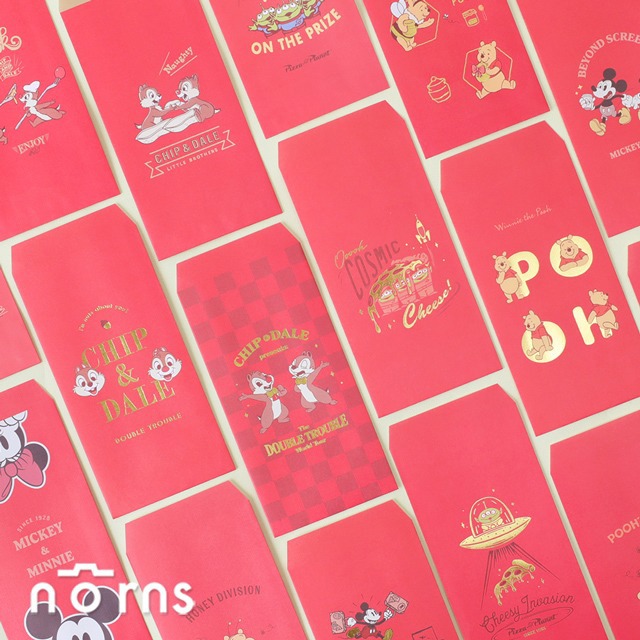 【Norns】迪士尼紅包袋5入組 附貼紙