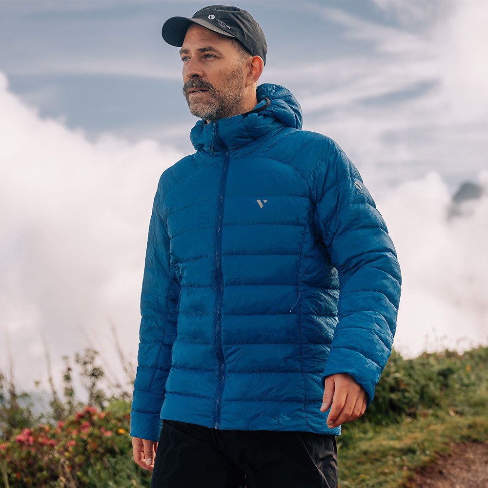 【MAC IN A SAC 英國】男款VENTURE輕暖袋著走羽絨外套(MNS151藍/羽絨外套/連帽外套/防潑水)