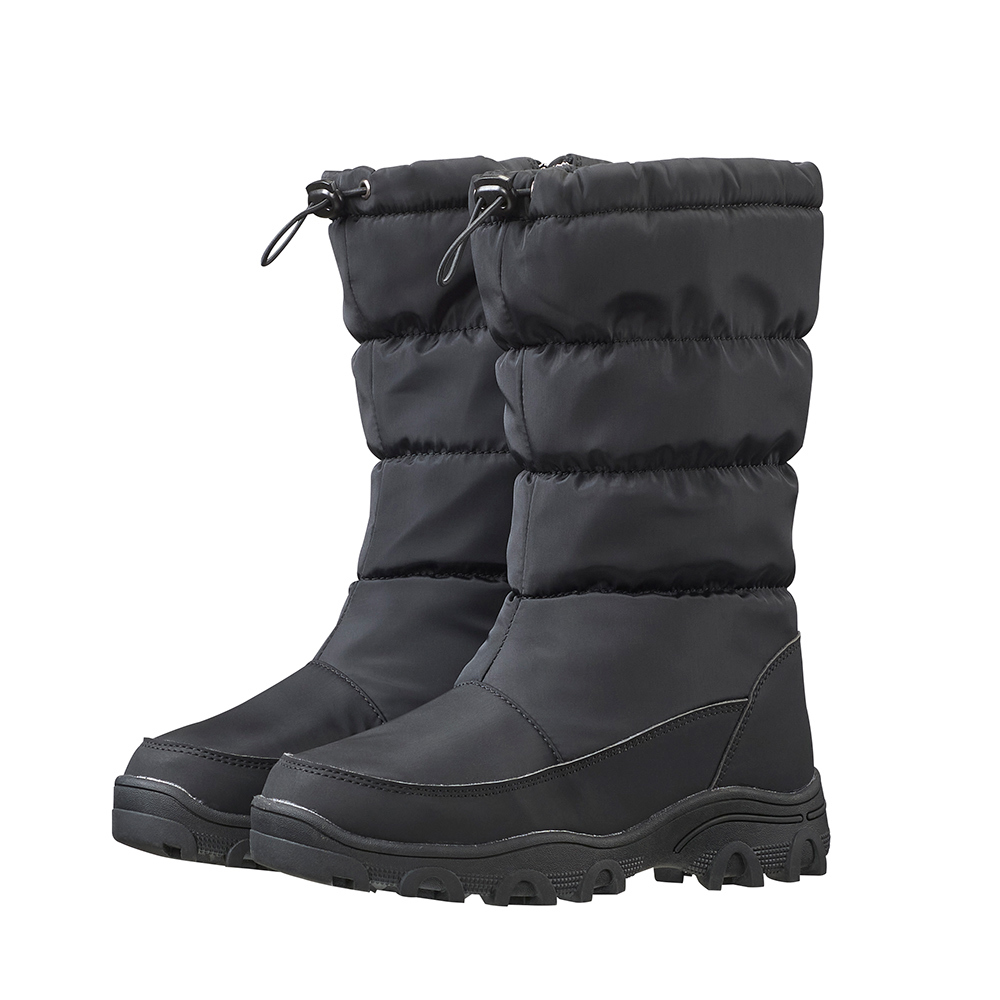 雪地漫步防水高筒靴(A1GCGZ06W黑/防水靴/刷毛/保暖靴/雪靴)