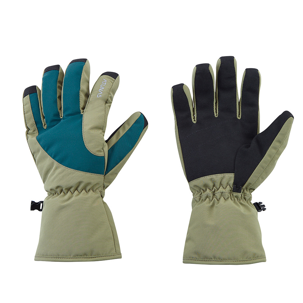 防水保暖手套/機車手套(A1AG2505N松綠/防風/通勤手套/防水/保暖)