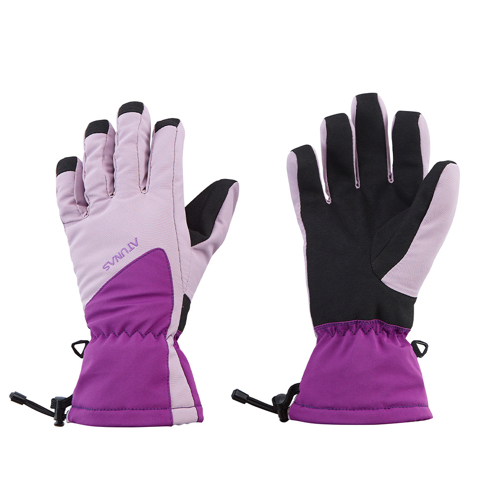 防水保暖手套/機車手套(A1AG2506W粉紫/防風/通勤手套/防水/保暖)