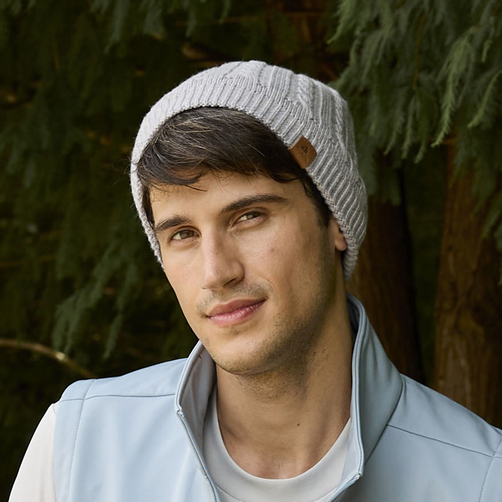 GORE INFINIUM防風保暖帽(A1AH2511N淺灰/針織帽/保暖帽/秋冬穿搭/羊毛保暖/都會休閒)