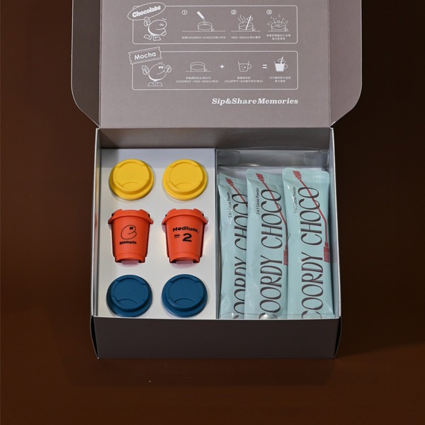 【CUPPY 咖彼】CUPPY咖彼 X COORDY CHOCO可室｜摩卡聯名禮盒 (凍乾咖啡＋可可粉)-廠商直送