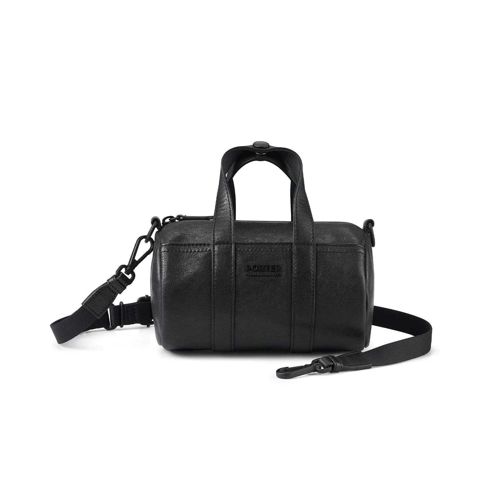 【PORTER INTERNATIONAL】AURA 真皮手提包 11886-00301(黑色)