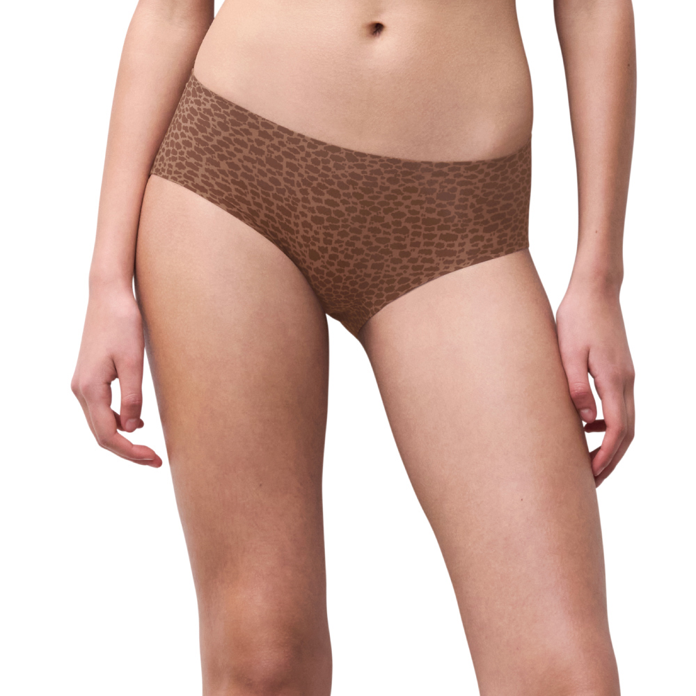 【Chantelle Lab】透氣涼感無痕四角內褲>獵豹印花(11D40_C60)【Soft Stretch】