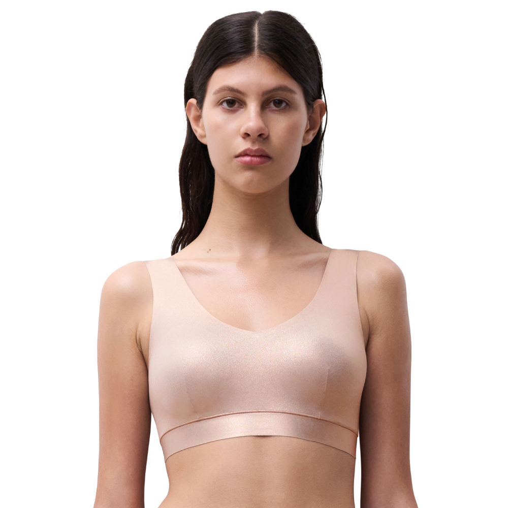 【Chantelle Lab】透氣涼感V領無痕內衣>XS-XXL>波光粼粼(11DQ1_D96)【Soft Stretch】