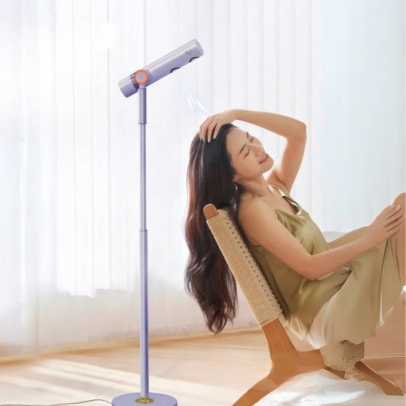 【meekee 覓奇生活】meekee 小嵐-立式吹風機Swing+ (高速+自動擺頭款)-隨機贈無線離子夾(不挑色)-廠商直送