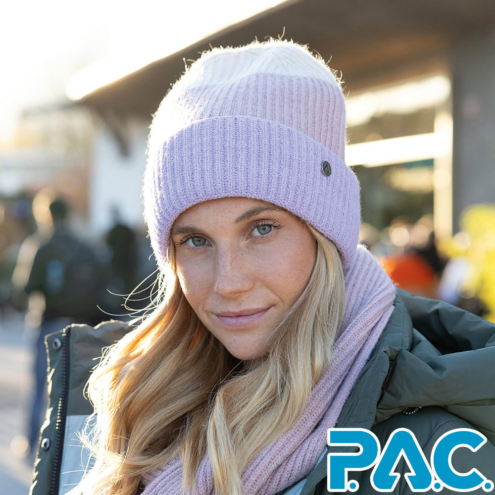 【PAC 德國】IMAGI羊駝毛帽(PAC40101010粉紫/透氣/保暖/針織帽)