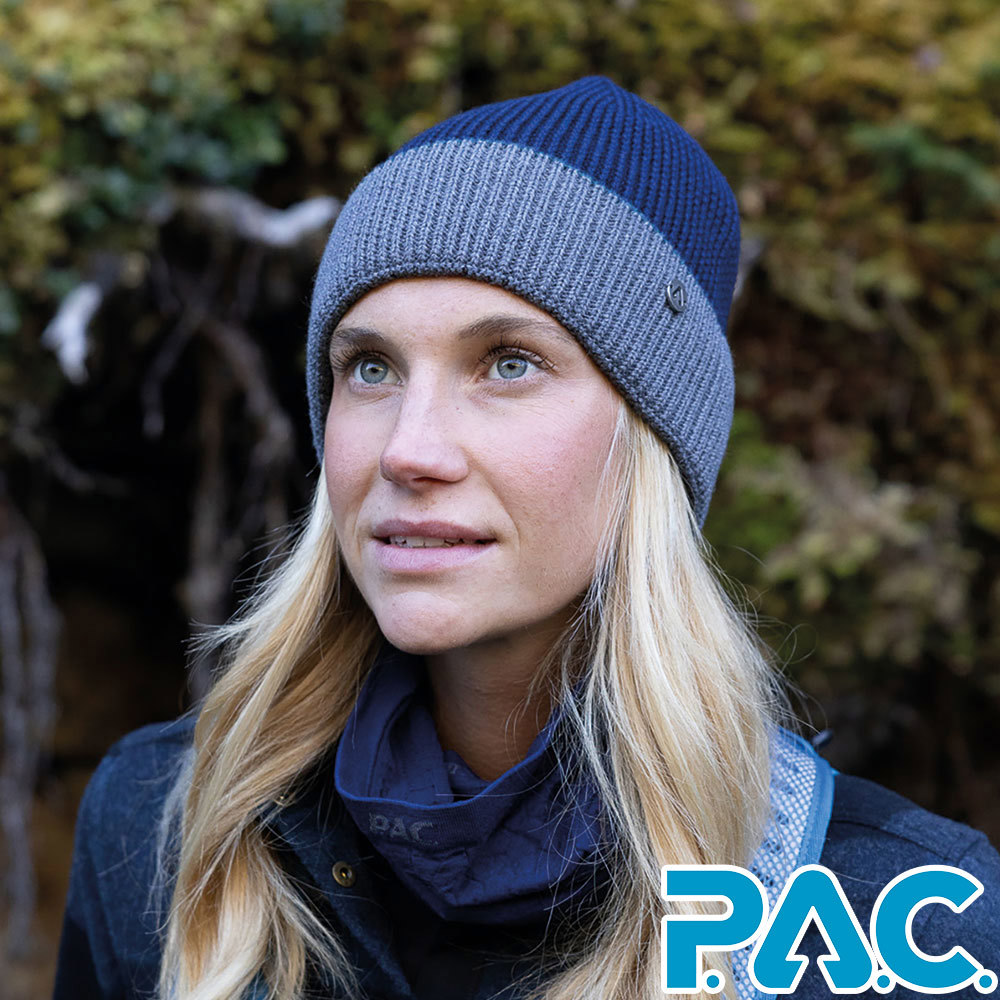 【PAC 德國】BLOCWUL美麗諾羊毛帽(PAC40101011深藍/透氣/保暖/針織帽/毛線帽/羊毛帽)